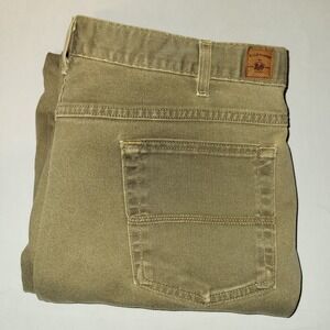 Bills Khakis Made In USA Jeans Size 38x31 Distressed Cotton British Khaki
